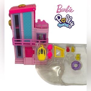 POLLY POCKET BARBIE DREAMHOUSE COMPACT DOLLHOUSE PLAY SET